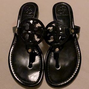 Tory Burch Miller Sandal, black patent, 8